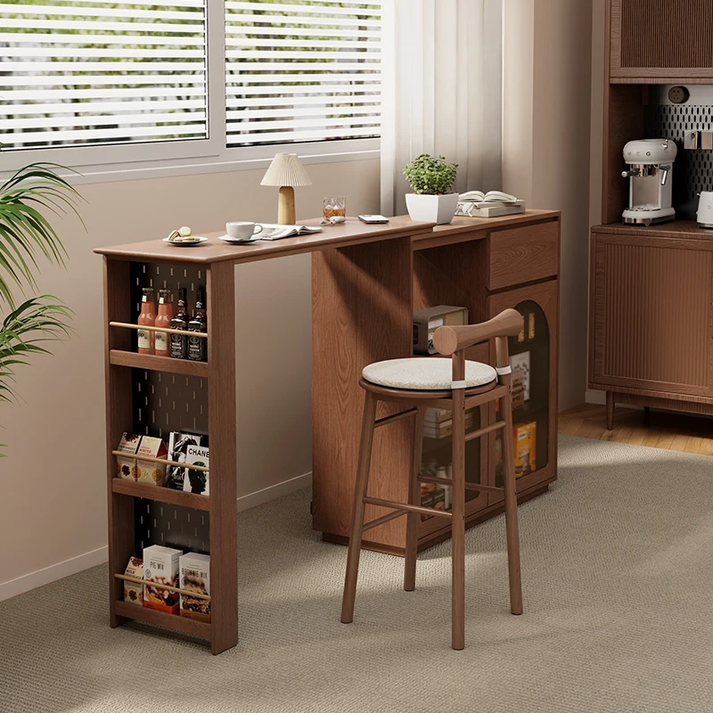 High-Endไม้เก้าอี้บาร์Home Kitchen Islandเก้าอี้รับประทานอาหารไนท์คลับร้านกาแฟCommercialเฟอร์นิเจอร์Cushionedสูงสตูล