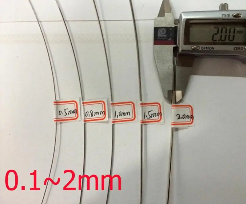 1 m/5 m/10 m สแตนเลสลวดเส้นผ่านศูนย์กลาง 0.02-3.0 มม. 304 ลวดสแตนเลส