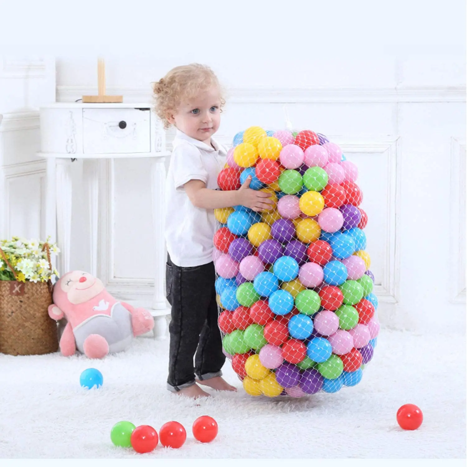 50 Uds. Bolas de plástico para bebés, piscina de agua, juegos de bolas oceánicas para niños, casa de juegos para nadar, tiendas deportivas para exteriores, juguetes para bebés