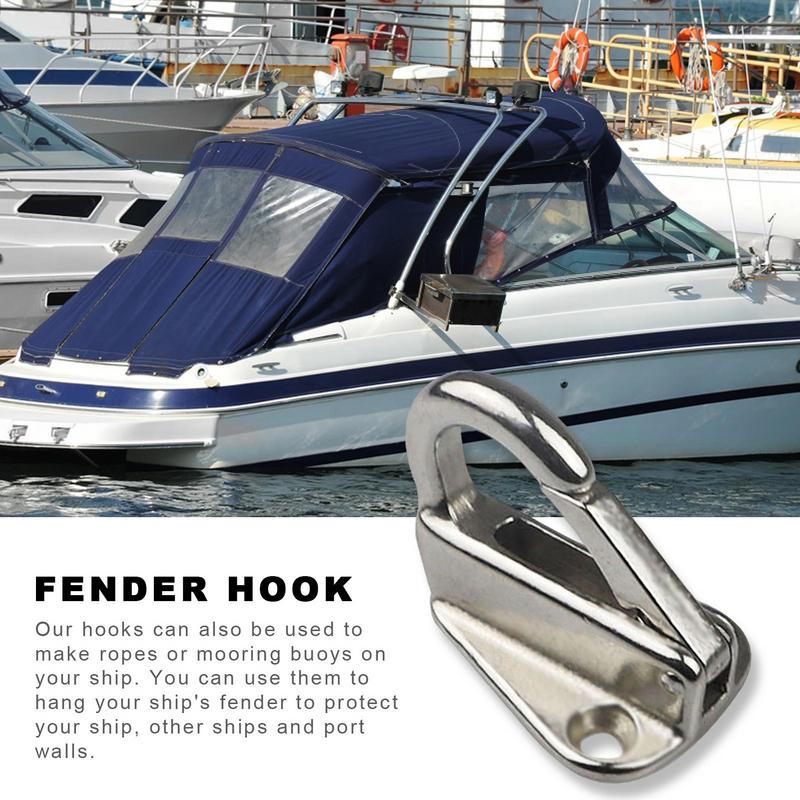 Multifuncional Marine Snap Hook, Aço inoxidável 316 Fending Hook Tug, Ganchos de grau marinho, Suprimentos para barcos