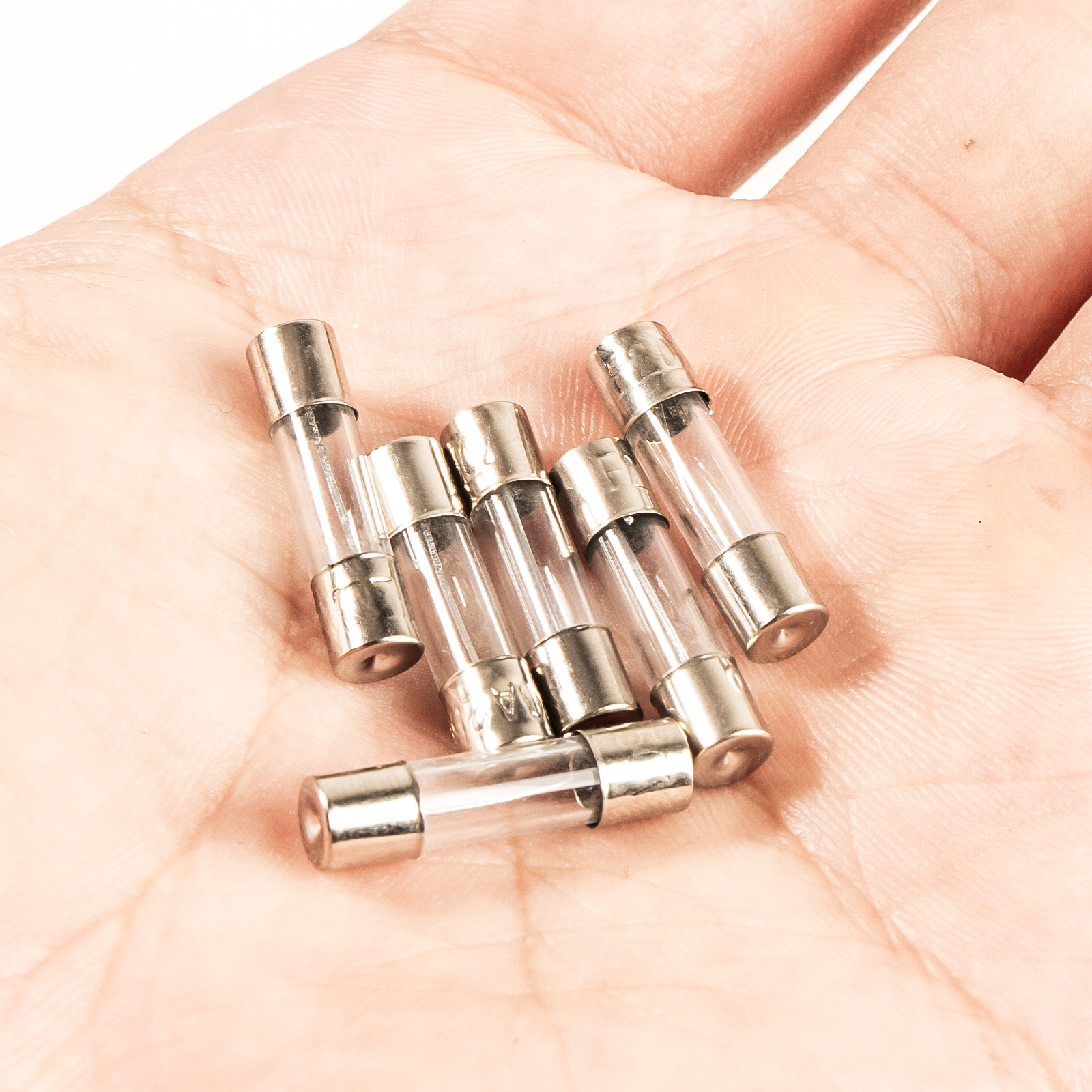 100/150 Stück flinke Glassicherungen-Sortiment-Set, 15 Werte, M5 x 20 mm, 0,1 A–30 A