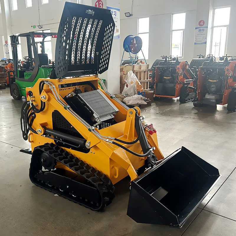 Customized CE/EPA 480 skid steer loader Engine Diesel Digger Attachment Skid Steer Loader Mini Track Loader Tracked