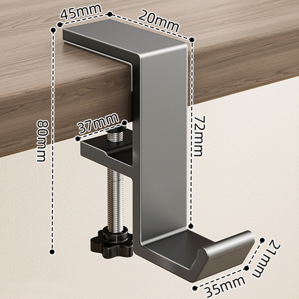 Punch-free Hanging Bag Hook Student Desk Side Hanging bag Artifact Removable mobile Handbag Holders Multi-functional Table Hook