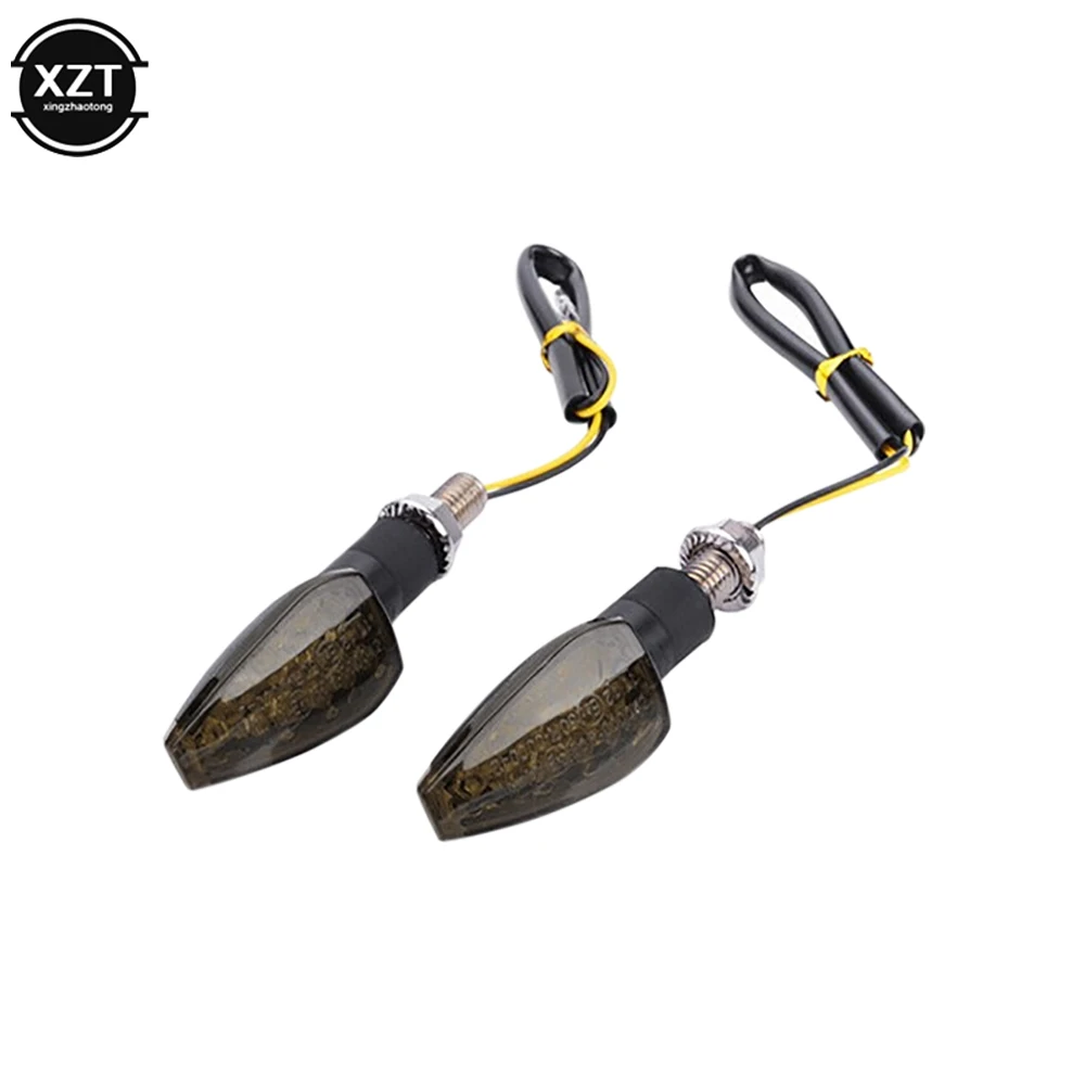 2pcs 12V Motorcycle Turn Signals Turn Signal Light 14LED Turn Signal Indicator Amber Light Blinker LED turn signal light