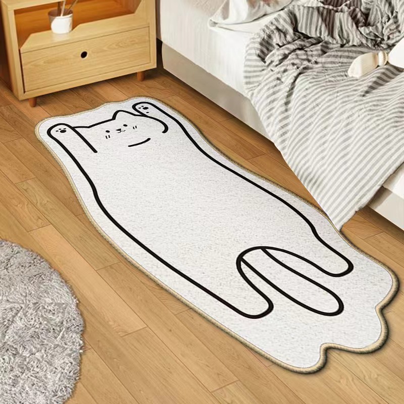 Unregelmäßiger Cartoon-Tier-Imitat-Kaschmir-Teppich, Wohnzimmer, Couchtisch, Bodenmatte, Schlafzimmer, Kinderzimmer, verdickt
