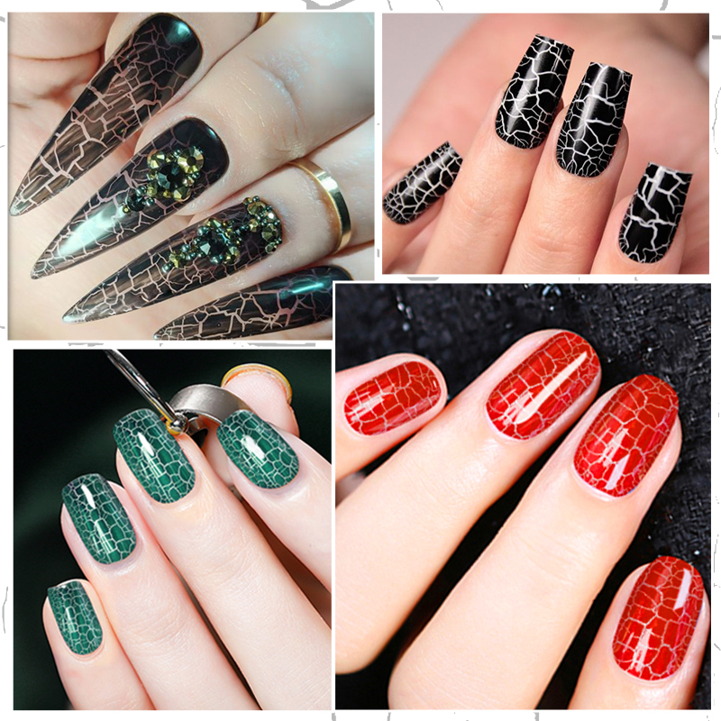 Mtssii-esmalte de uñas de Gel craquelado, 7ml, laca para uñas agrietada, barniz artístico de uñas de secado rápido, Base híbrida semipermanente para remojar, capa superior