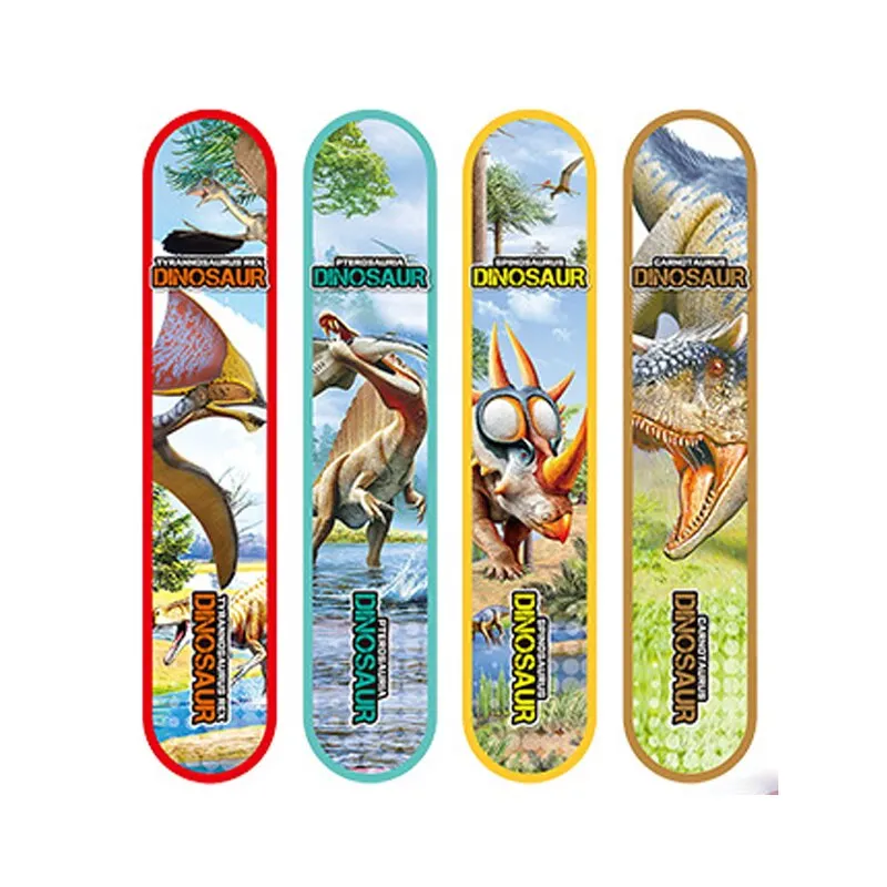 Clap clap pulseira brilho recuo skate dinossauro graffiti criativo pop círculo colisão transformando brinquedo para crianças
