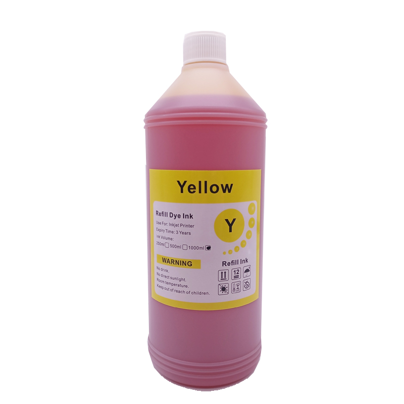 1000ML 1KG Lít Đen C M Y Đổ Thuốc Nhuộm Mực Gốc Bộ Thay Thế Cho Máy Epson Canon HP Anh Trai lexmark Samsung Dell Máy In Phun