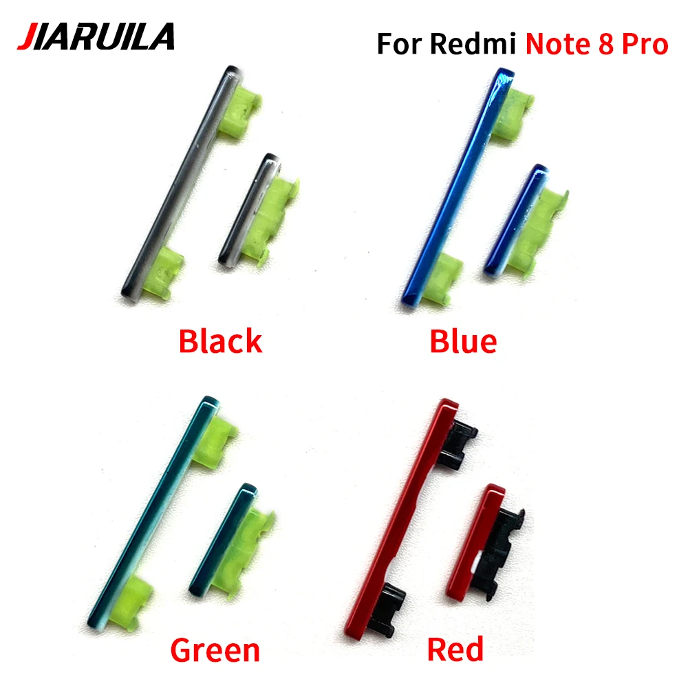 ใหม่ด้านข้างปุ่ม + ปุ่มปรับระดับเสียงสําหรับ Xiaomi Redmi หมายเหตุ 7 8 9 Pro 9S ON OFF Volume Up Down เปลี่ยนชิ้นส่วนซ่อม