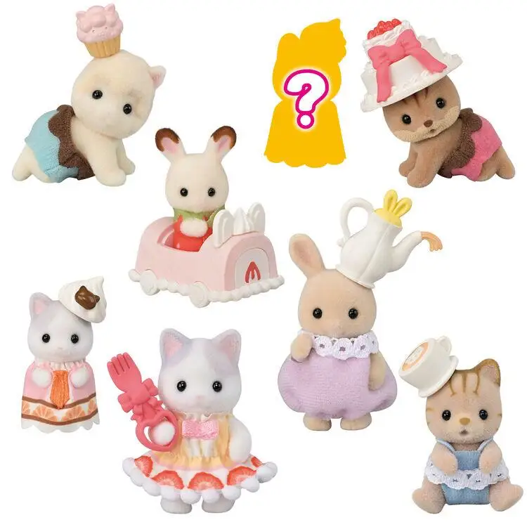 Sysyvanianファミリーケーキパーティーシリーズドール、女の子の家、子供のおもちゃ、新しい