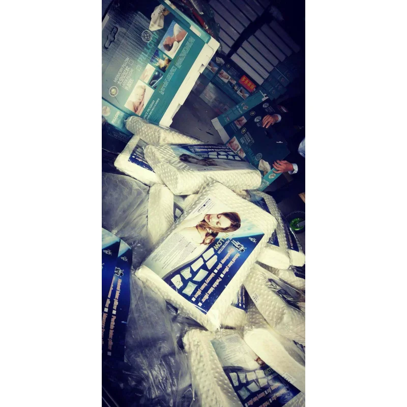 Almohada de memoria de rebote lento, soporte para el cuello, núcleo de almohada espacial de espuma viscoelástica