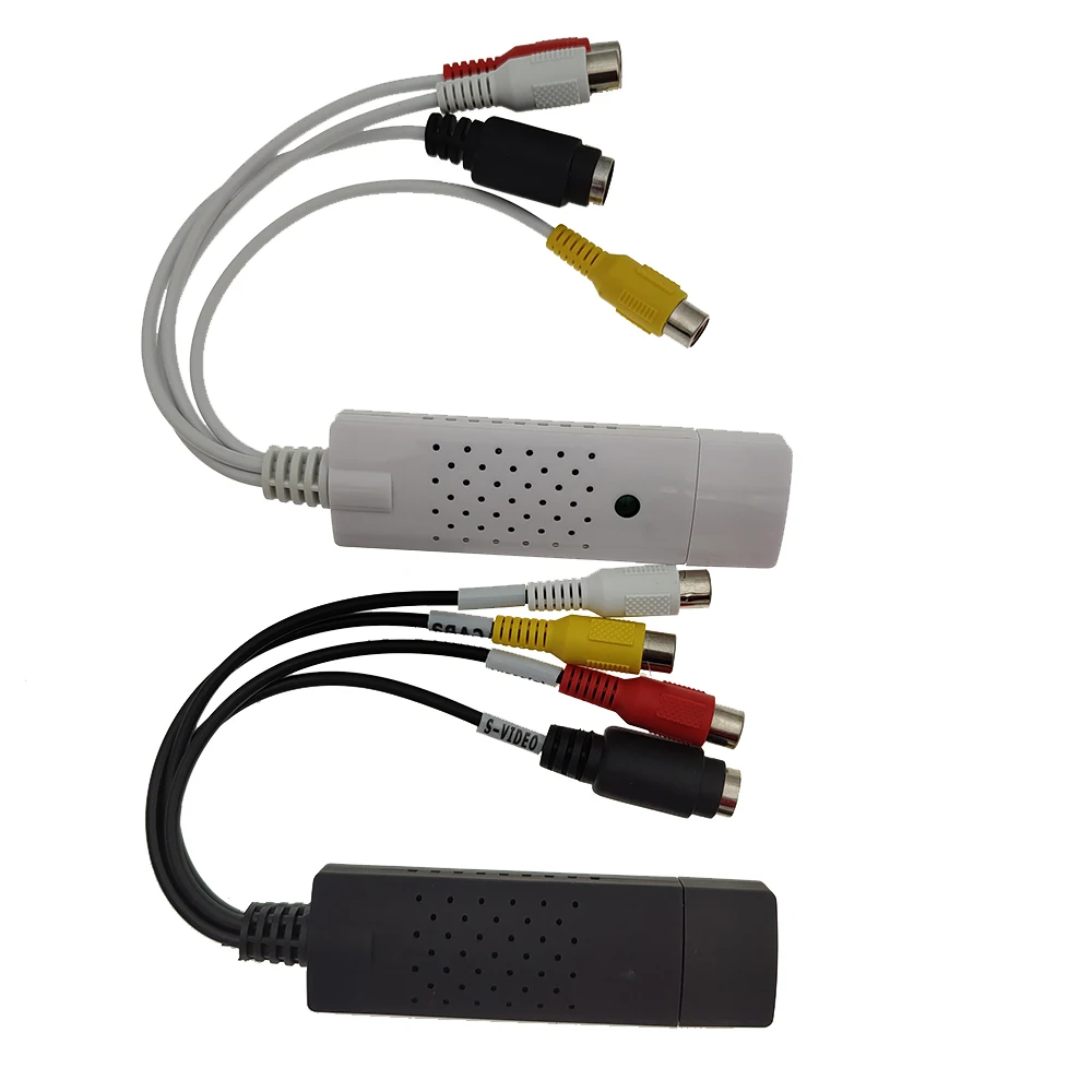 Преобразователь VHS в цифровой USB 2.0 Видеоконвертер Поддержка карты захвата звука Видео NTSC PAL Полноэкранное входное разрешение видео