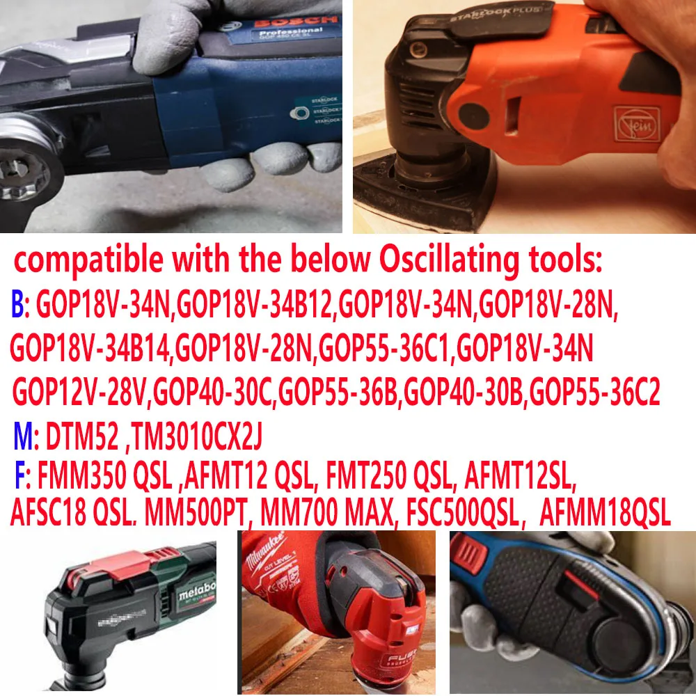 NEWONE HCS10mm/20mm/32mm/45mm/65mm Saw Blades semi-circle sanding padOscillating Tools multi tool