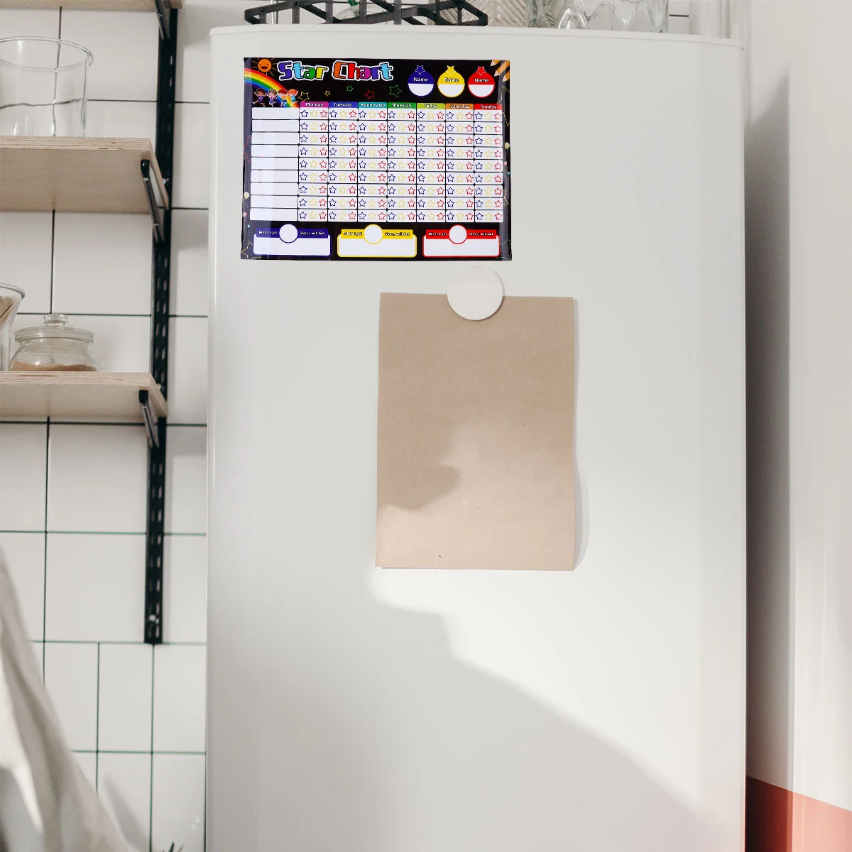  Magnetic Fridge Reward Chart Responsibility Daily Weekly Planner Award Table Routine Schedule Rubber System Child