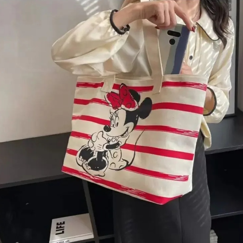 NEUE Cartoon Leinwand Tasche Kawaii Nette Große Kapazität Leinwand Tasche Weibliche Studenten Schul Einkaufstasche