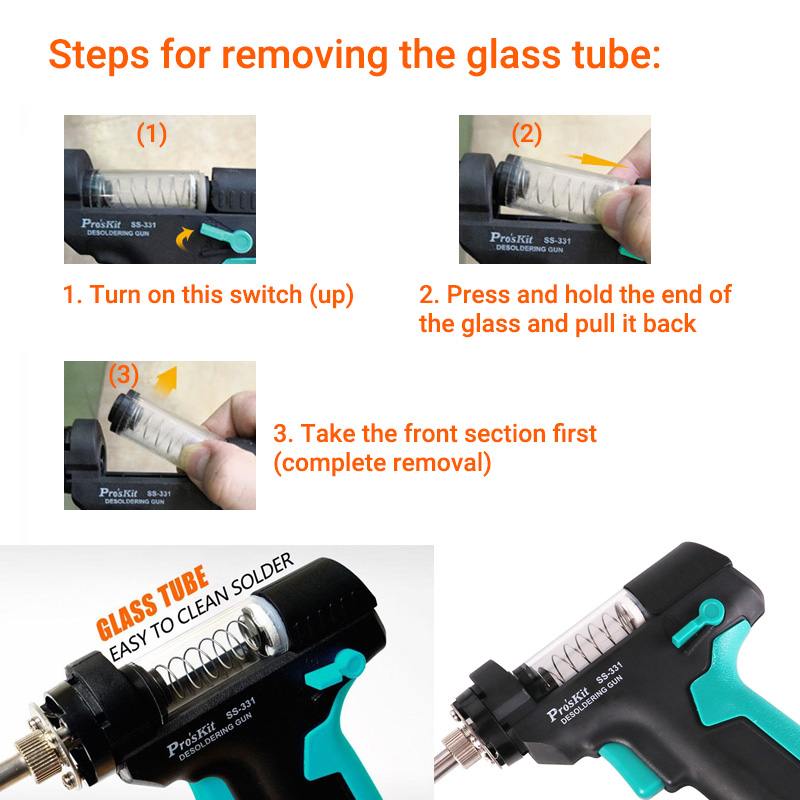 Pro'sKit электронная паяльная станция с ЖК-дисплеем