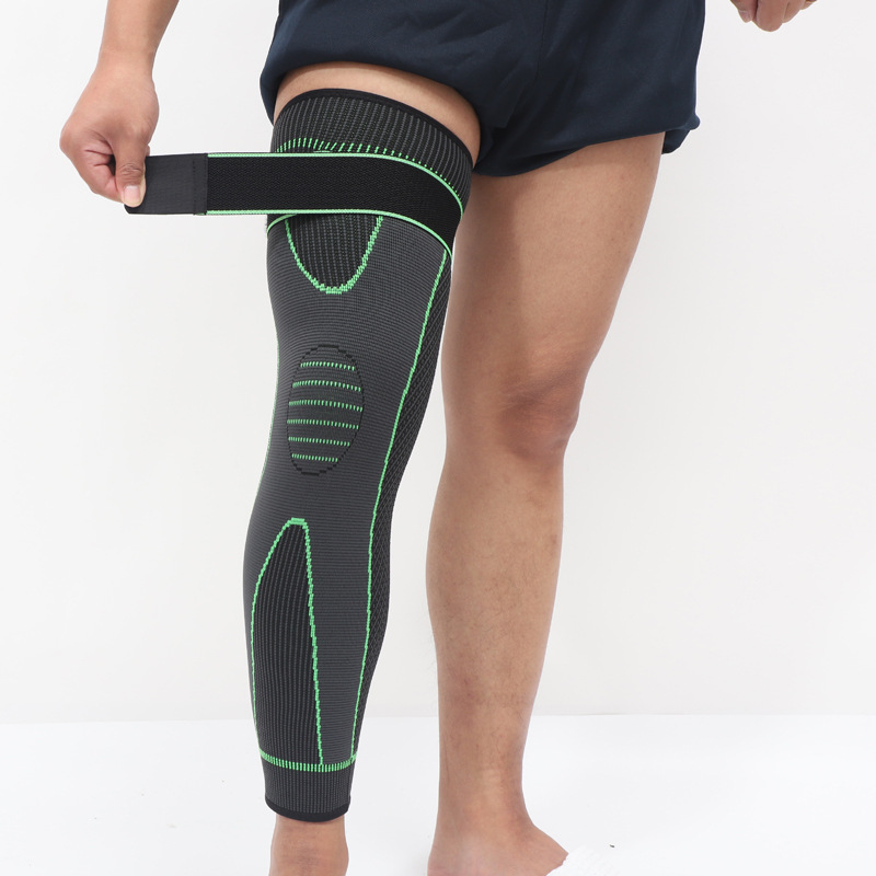 Rodilleras de compresión, soporte alargado a rayas, manga deportiva, Protector de dolor articular para artritis, rodillera elástica, 1 Uds.