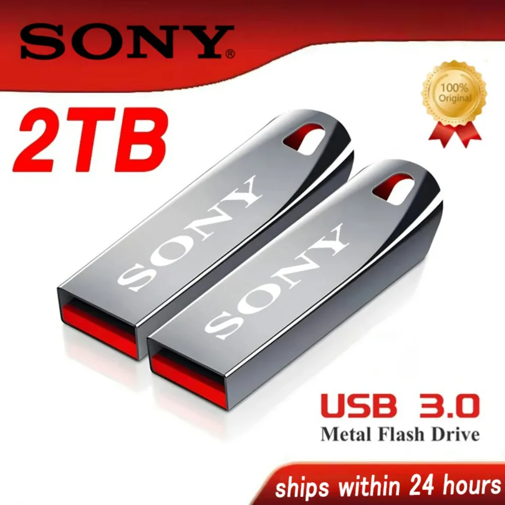 SONY-unidades Flash Usb3.0 originales de 2TB, Pendrive de Metal de alta velocidad, unidad Usb portátil de 1TB y 32GB, memoria USB resistente al agua