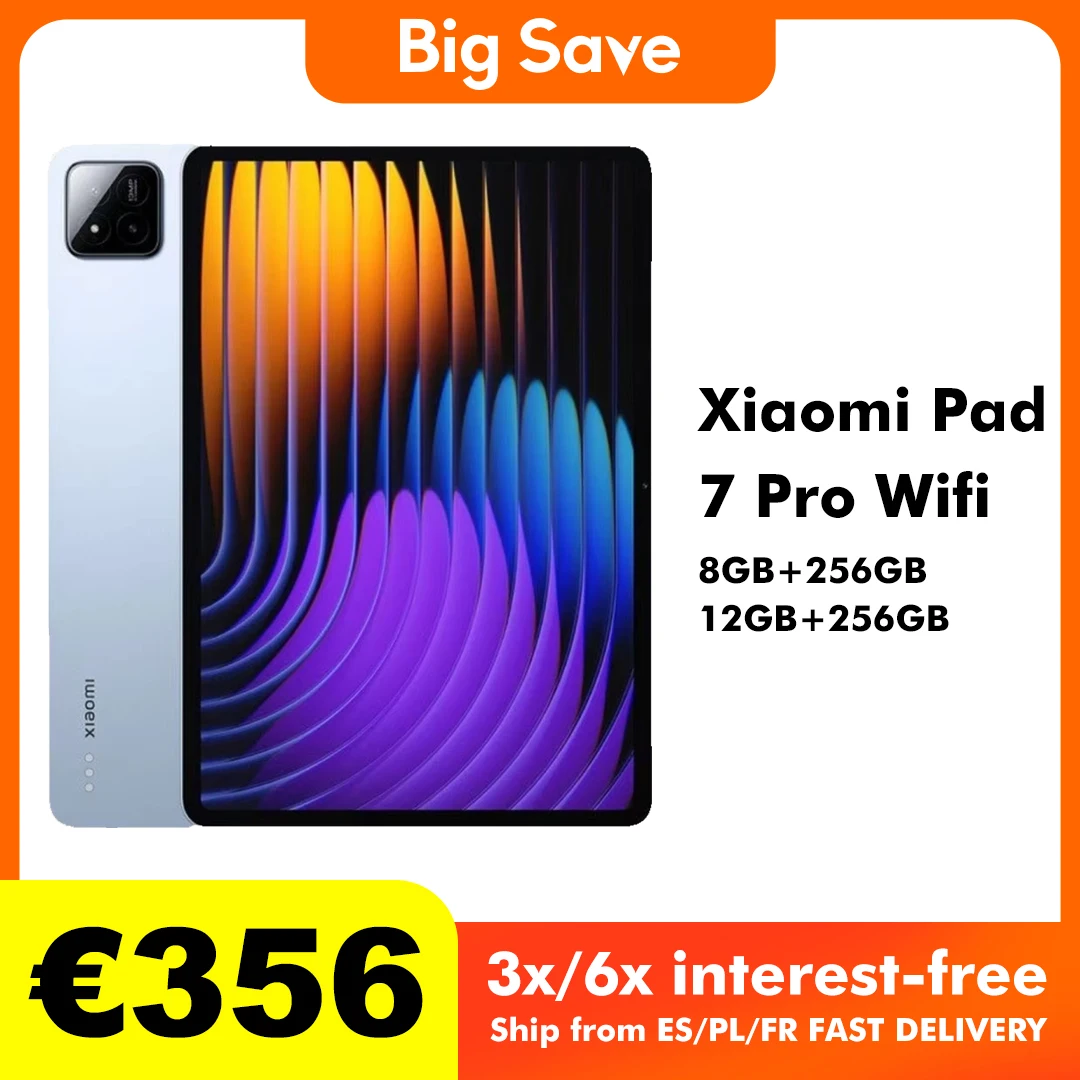 Versione globale Xiaomi pad 7 pro Xiaomi HyperAlC 144Hz Snapdragon 8s Gen 3 Piattaforma mobile 8850mAh Dolby Atmos