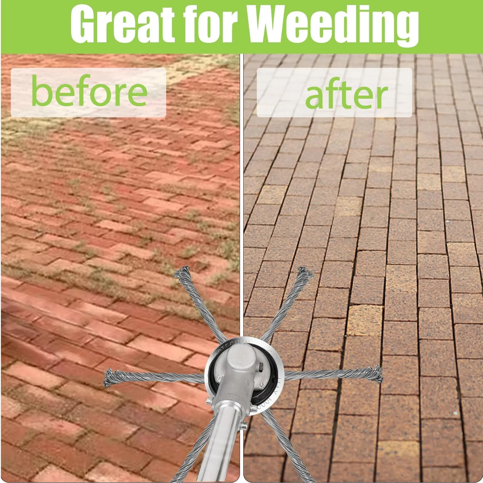 Cabezal de corte de césped de acero, cortador de alambre con batería de litio, hoja de malezas, cabezal de corte de césped para jardín, herramienta de accesorios eléctricos para cortacésped