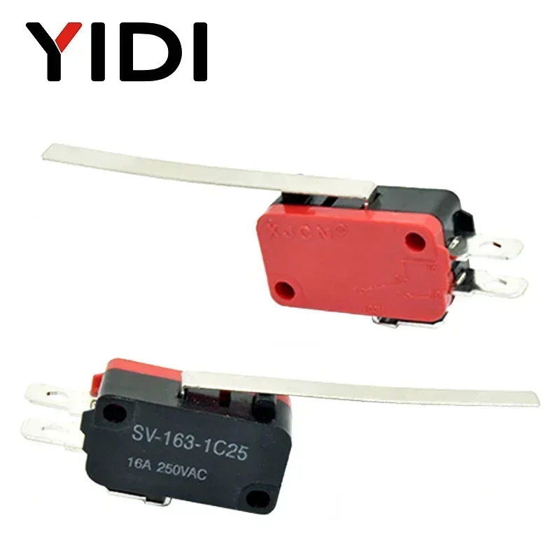 V-15 V-151 V-152 V-153 V-154 V-155 V-156-1C25 Micro Switch 16A 250VAC SPDT Nhất Thời Du Lịch Hạn Chế Công Tắc 1NO1NC Lever Con Lăn