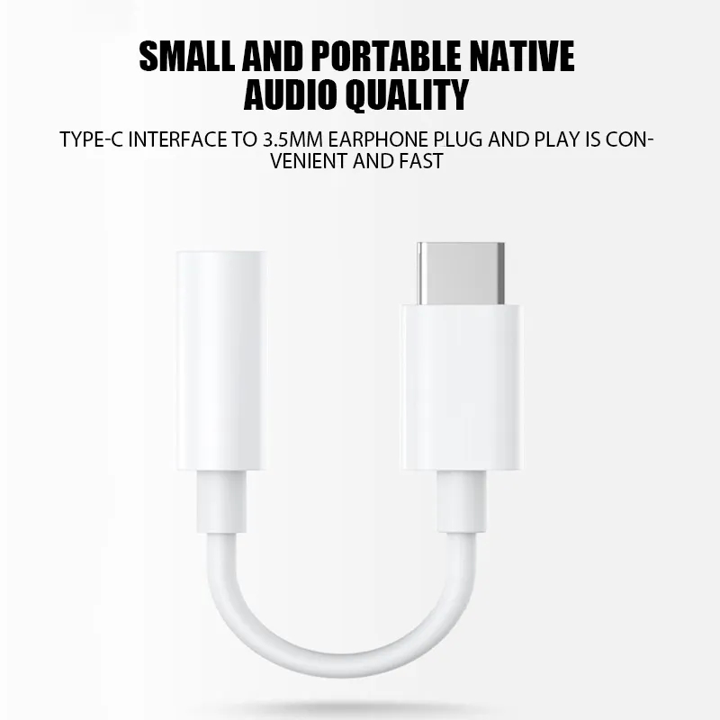 Adaptador USB tipo C a 3,5 Jack para auriculares USB-C 3,5 convertidor de Cable de Audio de 5mm para IPhone 15 15 Pro MAX Samsung Galaxy Huawei Xiaomi