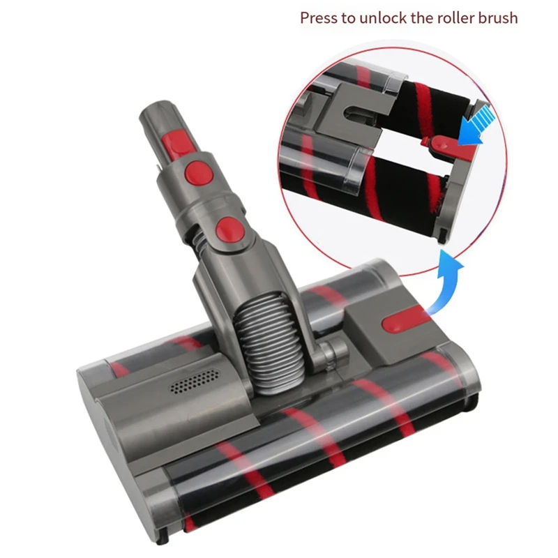 A75I-For Dyson Omni-Glide Sv19/21 Vacuum Head Replacement Motor Head Soft Roller Cleaner Head Double Roller Brush