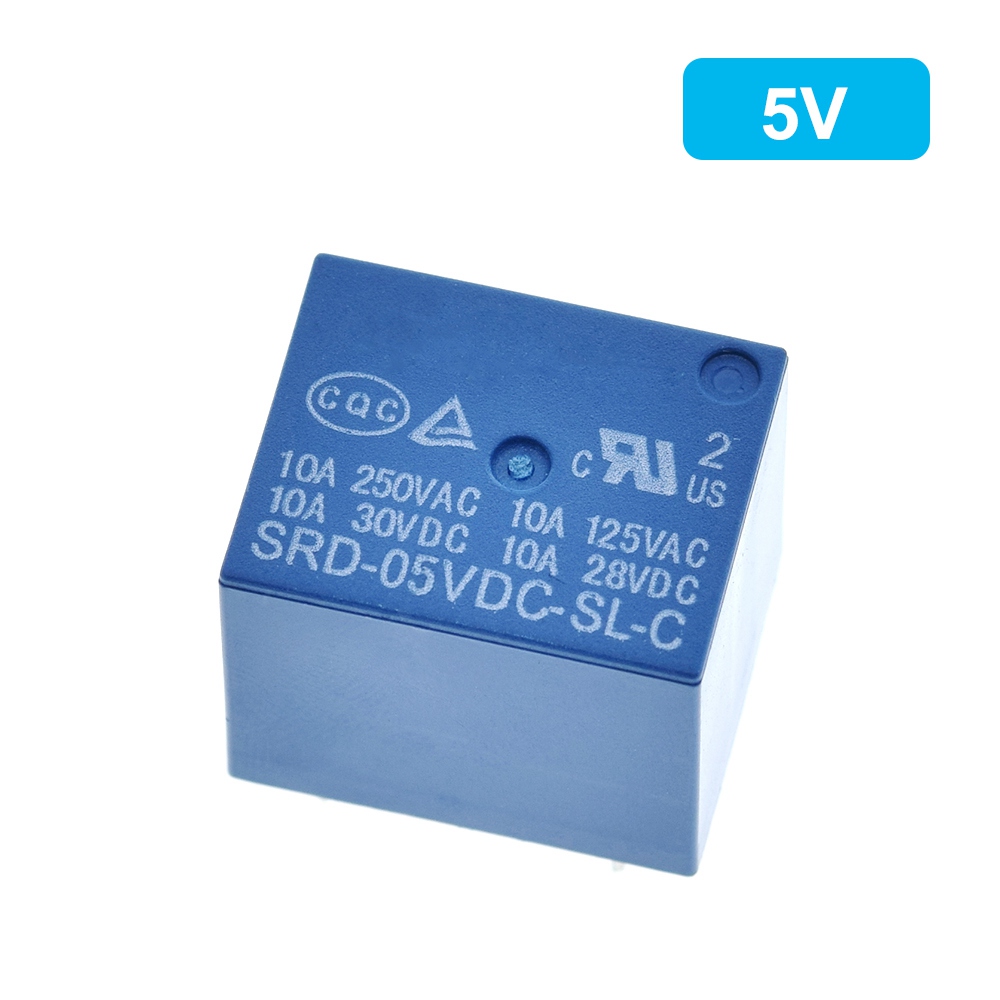 Rơ Le SRD-03VDC-SL-C SRD-05VDC-SL-C SRD-06VDC-SL-C SRD-09VDC-SL-C SRD-12VDC-SL-C 3V 5V 6V 9V 12V 24V 48V 10A 250VAC 5PIN
