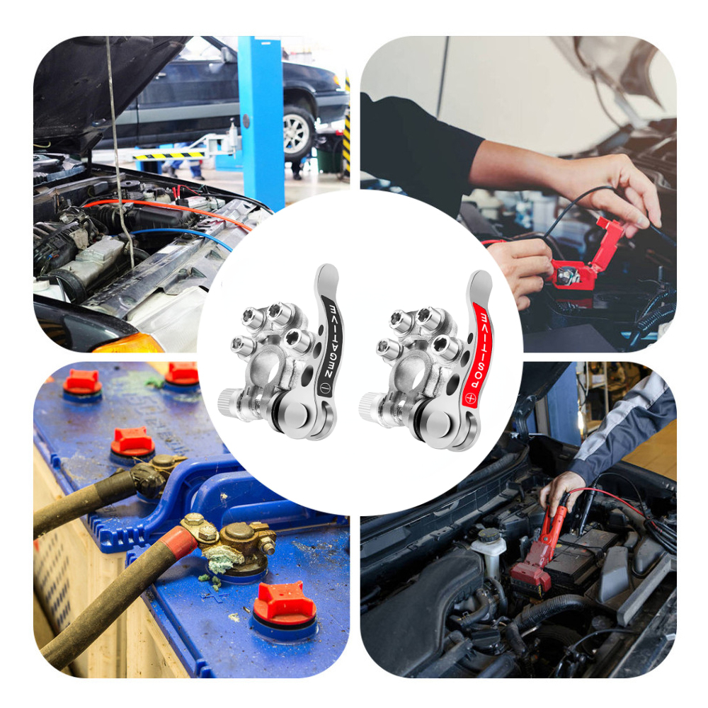 Auto Accu Terminal Quick Release Disconnect Batterij Terminals Koperen Draad Lugs Kabel Klem Schroef Aansluiting Kit Voor Auto Boot