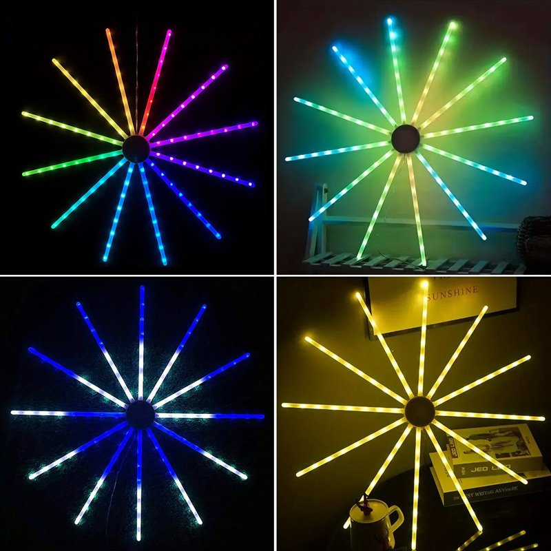 112LED/96 LEDs Smart Branch Lights, Atmosphärenlicht mit Bluetooth-App und Fernbedienung, für Party Car Theme Park Festa Decor