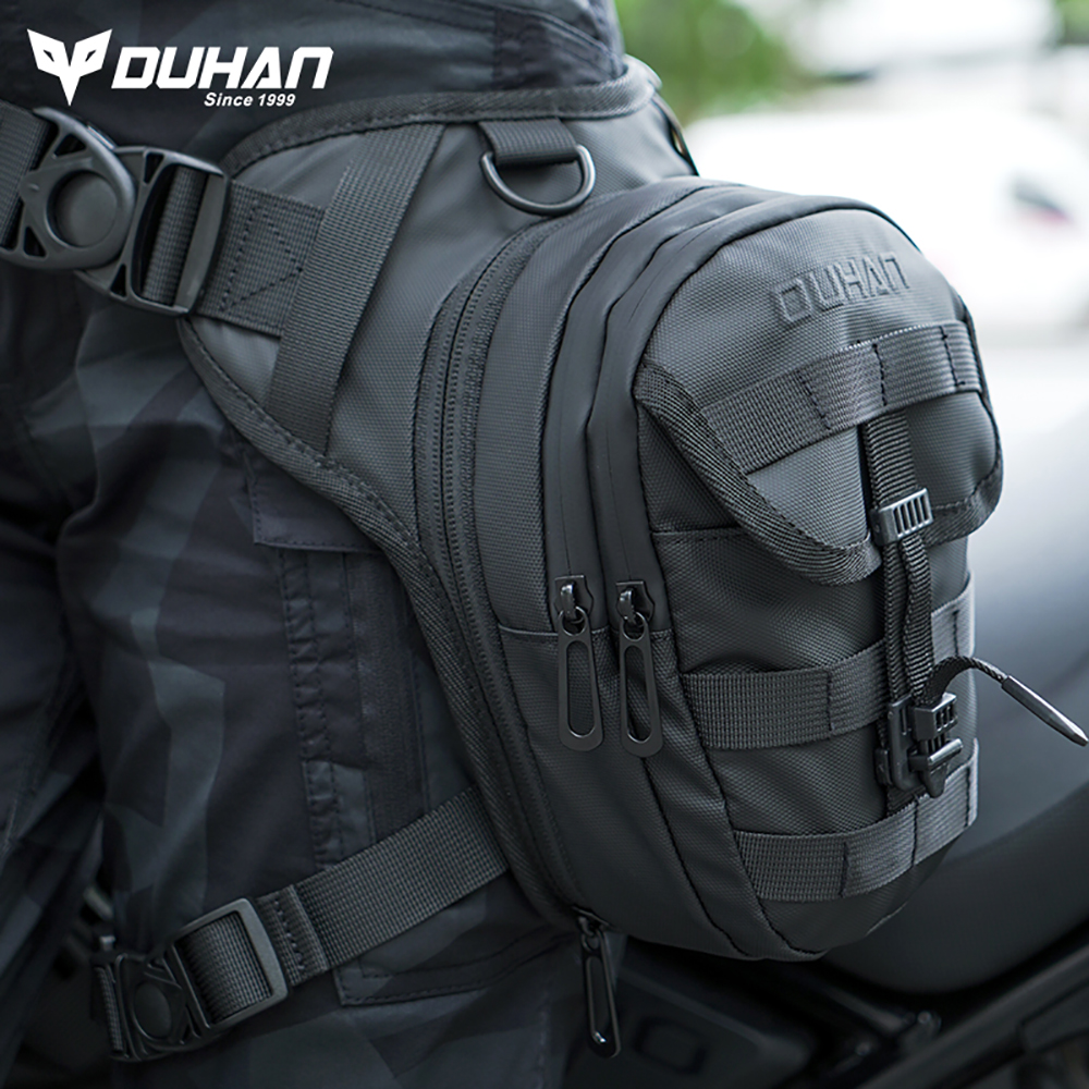 DUHAN Multi-Function Motorcycle Drop Leg Bag Hip Bum Motorcycle Bag Outdoor Waist Bag Motorbike Riding Chest Bag