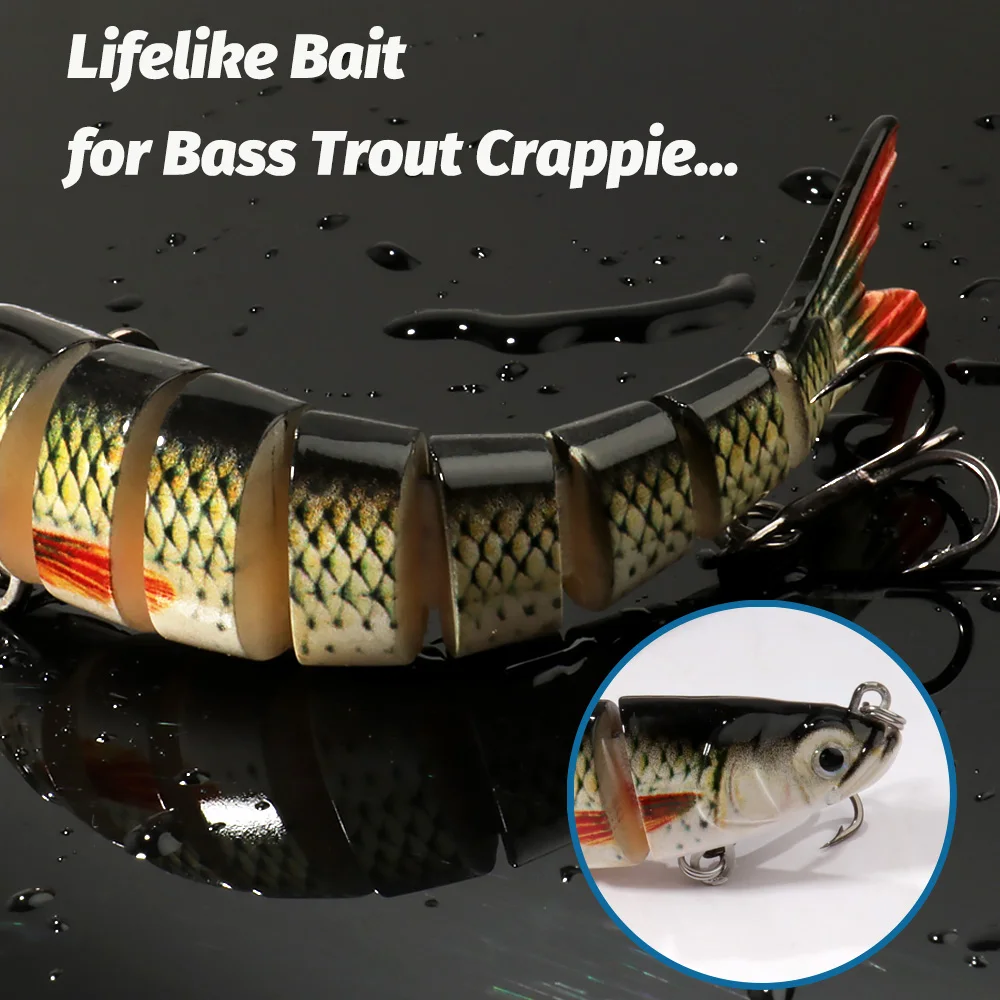 Swimbait 11g 16g 27g Multi Joint Lure Slow Sinking Bionic Fish Swimming Pesca Bass Treble Hook Carp Fishing Tackle Hard Bait
