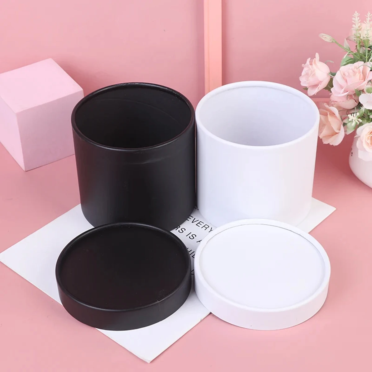 Runde Blume Papier Box Eimer Geschenk verpackung Party Pappe langlebig recycelbar umwelt freundliche Lagerung und Heim dekoration