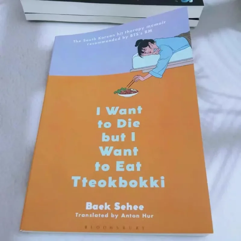 1-Buch „I Want to Die But I Want to Eat Tteokbokki“, englisches Buch, Taschenbuch