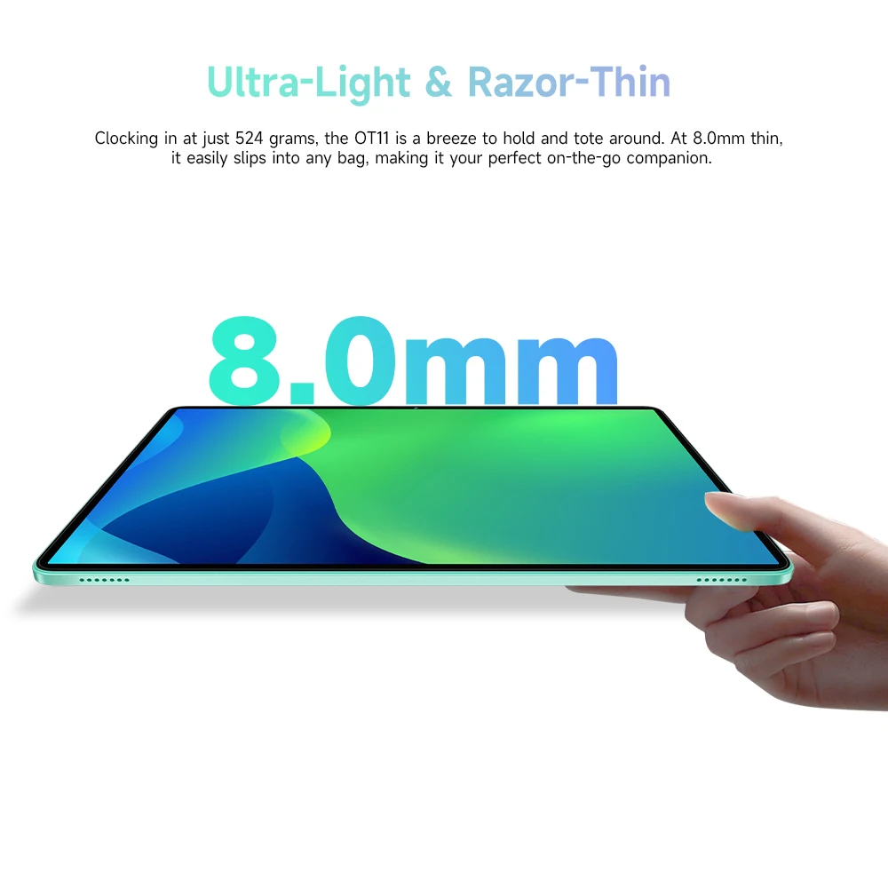 Oukitel OT11 SmartTablet Pantalla 2K de 11 pulgadas Certificación Batería de 8000 mAh Android 14,0 (16 GB + 128 GB)