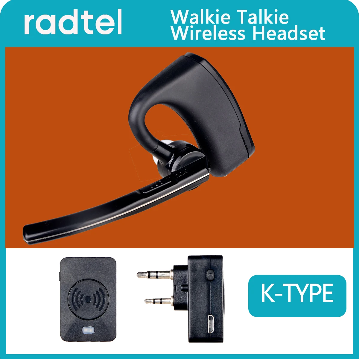 Walkie talkie bluetooth-kompatible headset hands free ptt ohrhörer kopfhörer für radtel RT-470X RT-830 RT-890 RT-470