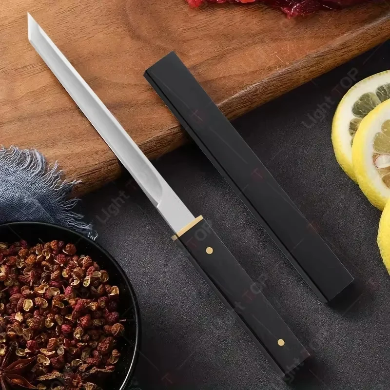 Nuevo cuchillo para deshuesar de acero inoxidable, cuchillo de carnicero forjado hecho a mano, cuchillo para cortar frutas, cuchillo para carne de cordero asado, funda para cuchillo