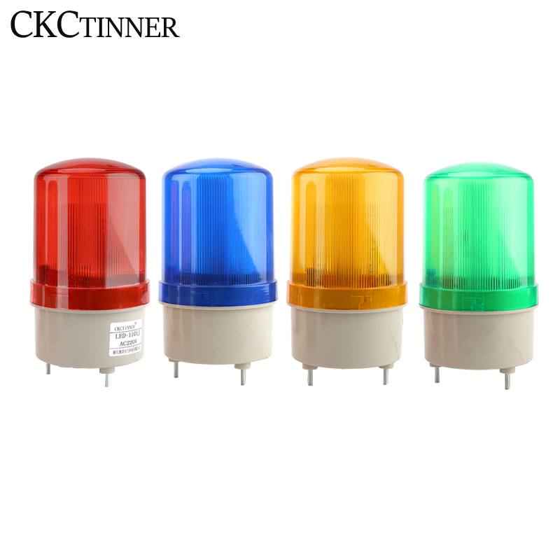 ストロボ信号警告灯 12V 24V 220V LTE-1101J サイレン音と Rotl 警告灯ランプ ブザー付き警告