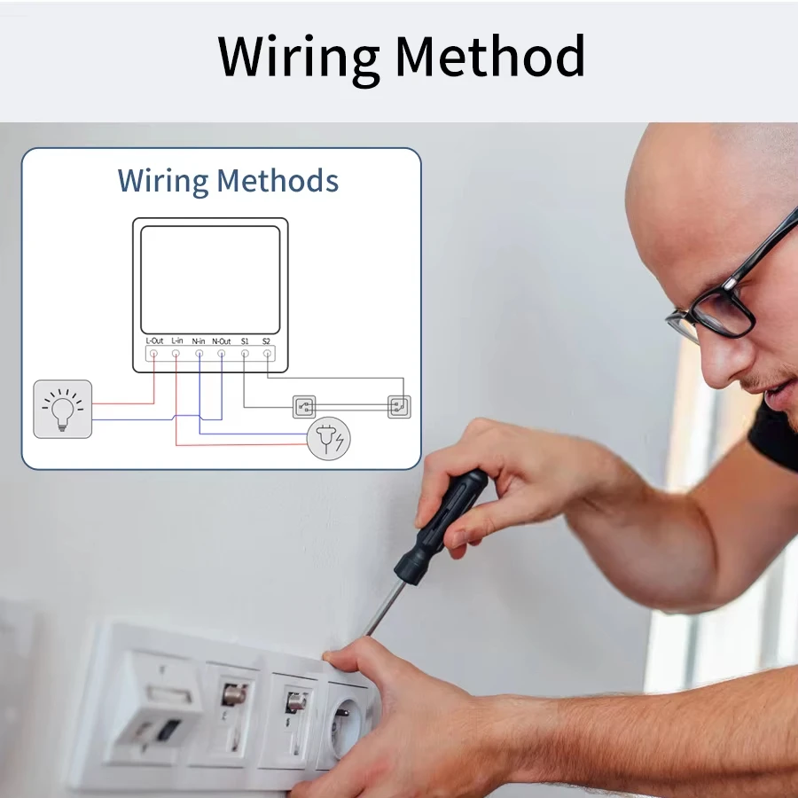 110V 220V Tuya WiFi 433Mhz 16A receptor de relé inalámbrico Mini interruptor de Panel redondo interruptor inteligente para Alexa Google Home Control de voz