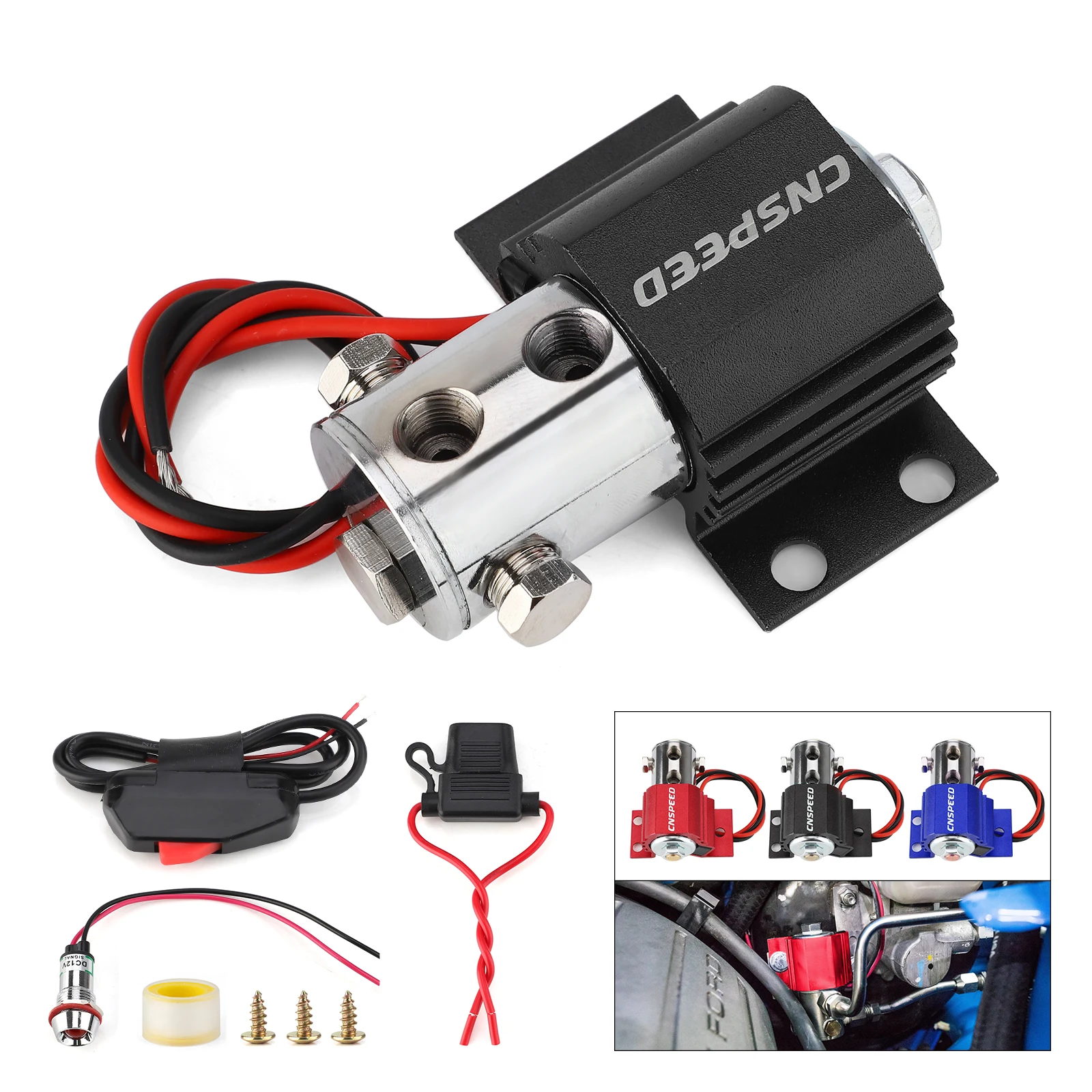 Universele 12-24V Heavy Duty Type Auto Voorrem Lijn Lock Kit Roll Control Hill Houder Kit Hydraulische Park Lock Beugel Schakelaar