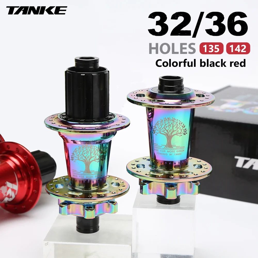 TANKE 120 Click Hub 6 แบริ่งMTB Mountain Bike Hubด้านหน้าด้านหลังHG 28 32 36 หลุมเบรคจักรยานฮับ 8 9 10 11 12 ความเร็ว