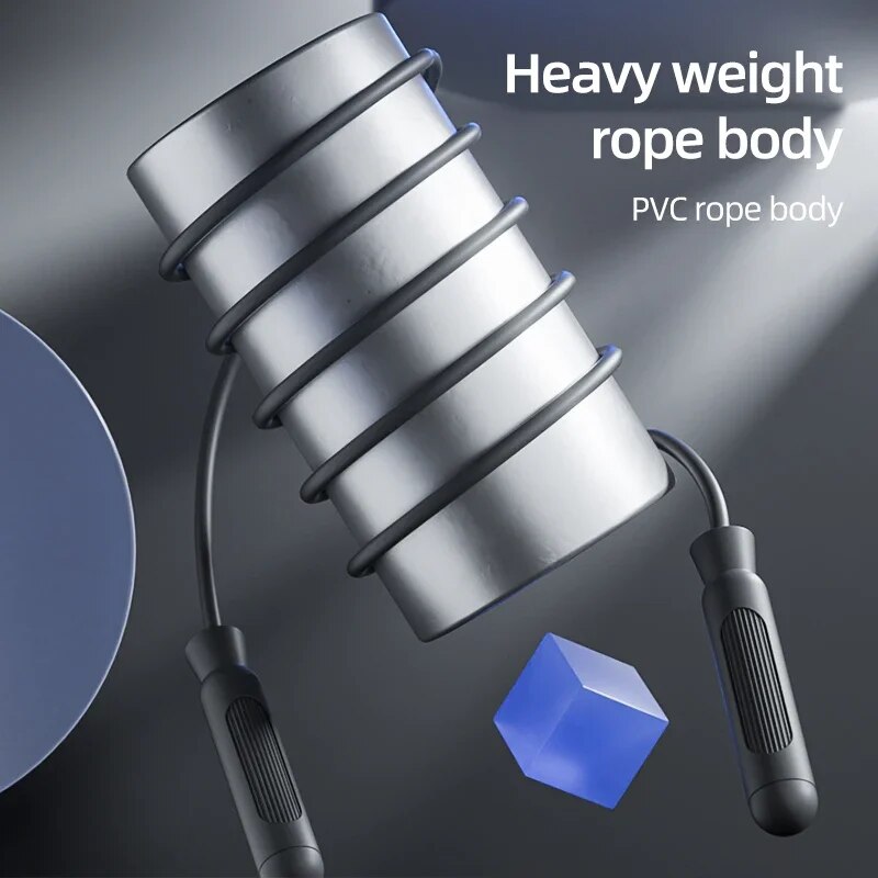 Corda de pular, cordas de aço de comprimento ajustável com rolamentos de esferas, adequada para homens e mulheres, corda de pular de exercício para perda de peso