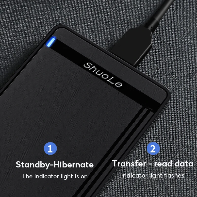 2.5-inch SSD Solid State Mechanical Serial Port SATA Hard Disk Case Toolless Micro Interface USB 3.0 External Mobile