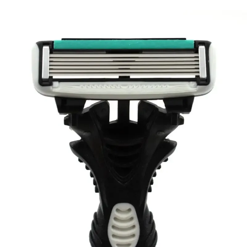 10pcs Men's Razor Blades Shaving Cassettes 6-Layer Stainless Steel Razors Beard Machine Safety Razor Shaver for Men
