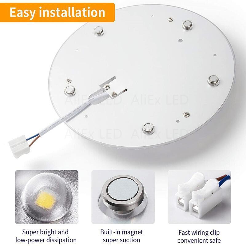 PANEL de anillo LED circular, 36W, 24W, 18W, 12W, AC220V, lámpara de techo, chip de repuesto