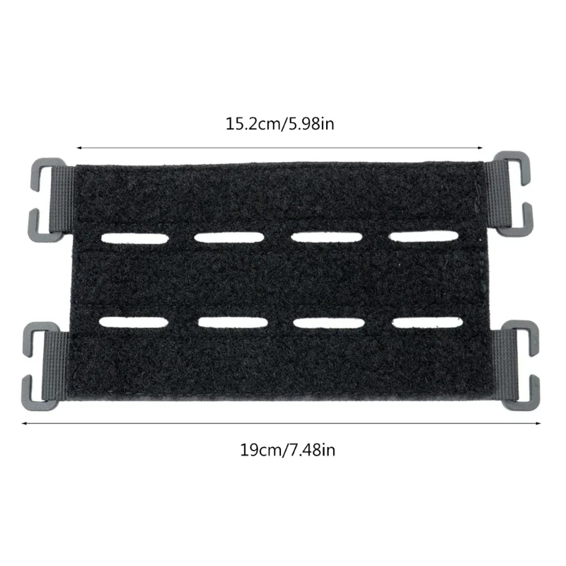 Molle Patches Attachment Hook&Loop Panel DIY Badges Patch Display Holder Board Bags Backpack Vest Converter Ribbon Adapter