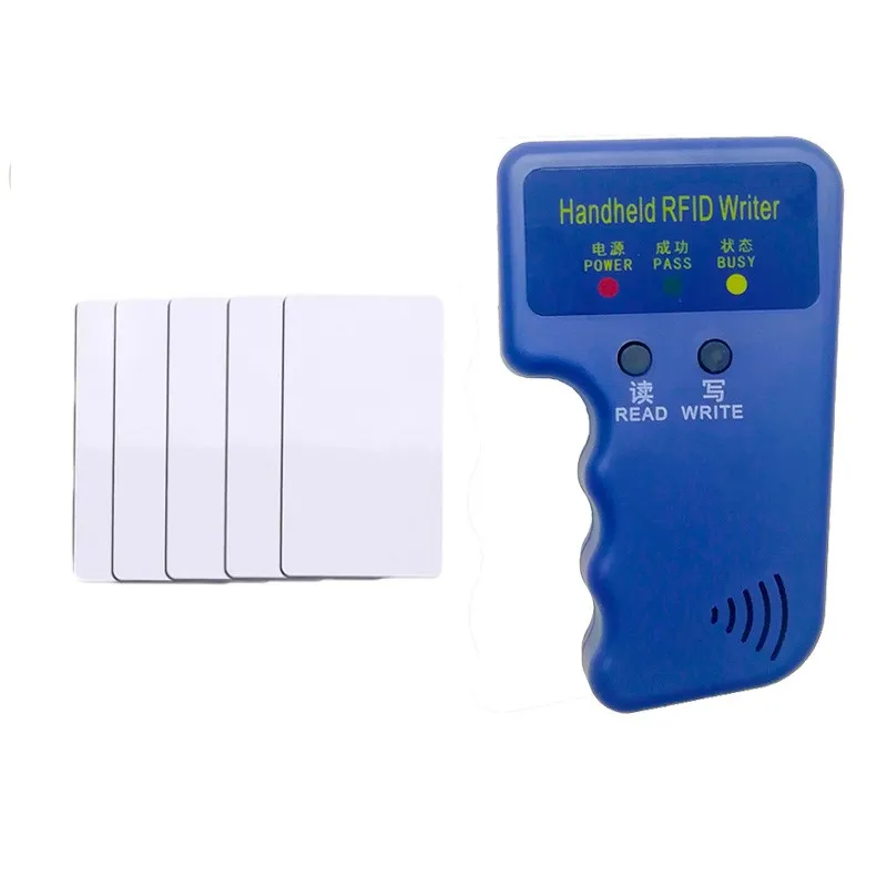 Handheld 125KHz EM4100 TK4100 RFID Copier Writer Duplicator Programmer Reader Rewritable T5577 EM4305 Keyfobs Tags Cards