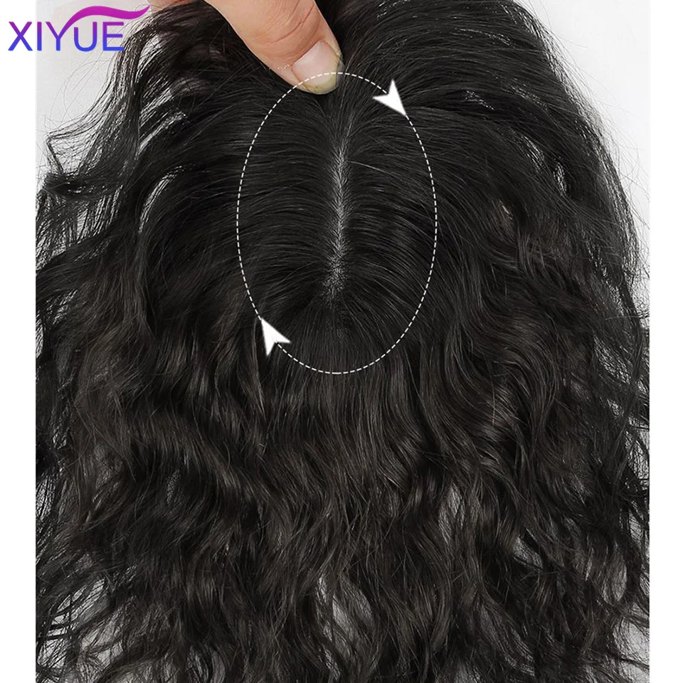 3D Nổ Vô Hình Liền Mạch Đầu Tóc Nước Gợn Sóng Tóc Không Nổ Đầu Trên Cao Tự Nhiên Vô Hình Thay Thế Màu Trắng Tóc