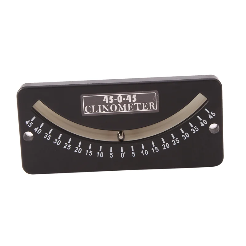 BABQ 45-0-45 Inclinometer Mini Protractor Inclinometer Angle Measuring Instrument Tilt Gauge Slope Meter