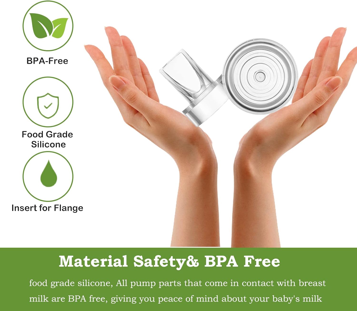 วาล์วตุ่นปากเป็ด14ชิ้นและไดอะแฟรมเครื่องปั๊มนมแม่ชิ้นส่วนให้อาหารเด็กทารกป้องกันหัวนมด้วยมือ/อุปกรณ์เครื่องปั๊มนมแม่เครื่องปั๊มนมไฟฟ้า